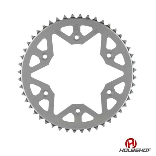 Holeshot, Bakdrev Alu, 428, 48, SILVER, Yamaha 02-17 YZ85, 89-01 YZ80, Suzuki 04-17 RM85, 02-03 RM85, 89-01 RM80