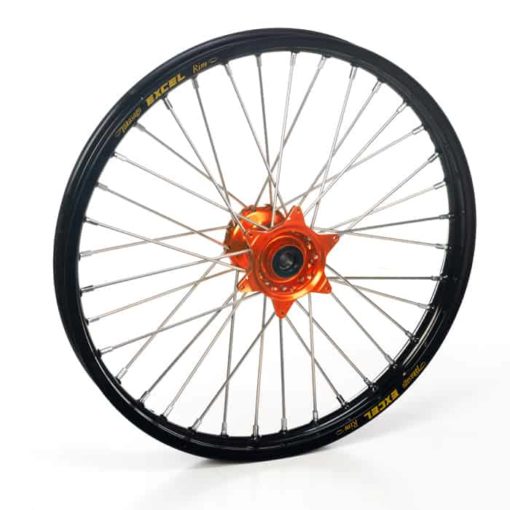 Haan Wheels, Komplett Hjul, 1,4, 19", FRAM, SVART ORANGE, KTM 12-17 85 SX, (19/16), Husqvarna 14-17 TC 85 (19/16)