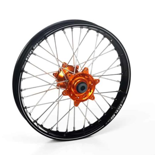 Haan Wheels, Komplett Hjul A60, 2,15, 19", BAK, SVART ORANGE, KTM 03-17 450 EXC-F, 03-12 450 SX-F, 95-17 250 EXC/300 EXC, 03-17 250 EXC-F, 95-12 250 SX, 03-12 250 SX-F, 10-17 350 EXC-F, 10-12 350 SX-F, 95-16 125 EXC, 95-12 125 SX, 07-08 144 SX, 09-12 150