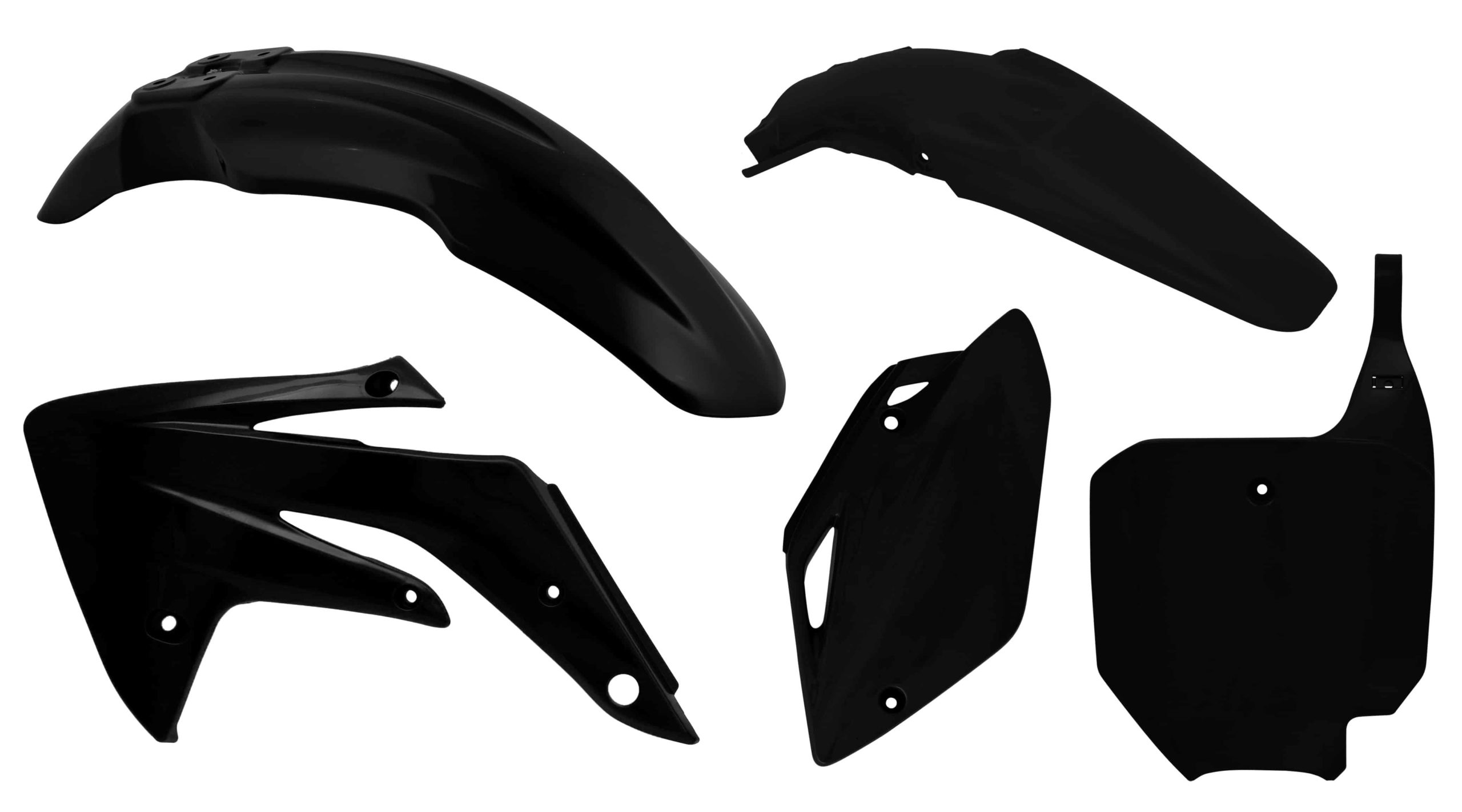 Rtech, Plastkit, SVART, Honda 07-17 CRF150R
