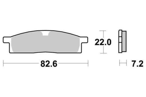 BROMSBELÄGG FRAM Yamaha YZ65/80/85