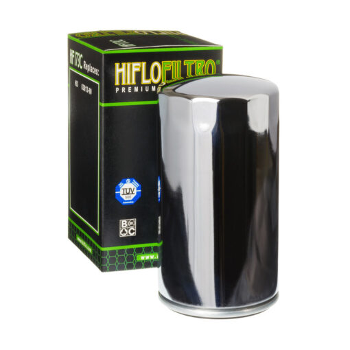 Hiflo Oljefilter HF173C Kromat, Harley-Davidson